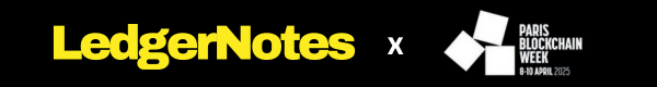 Paris Blockchain Week 2025 Logo by LedgerNotes